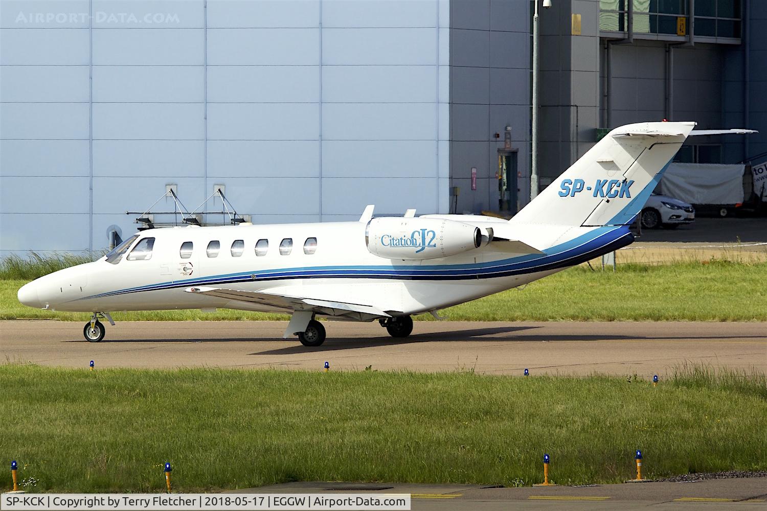 SP-KCK, 2003 Cessna 525A CitationJet CJ2 C/N 525A-0158, at Luton
