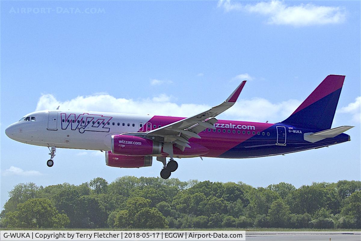 G-WUKA, 2018 Airbus A320-232 C/N 8097, at Luton