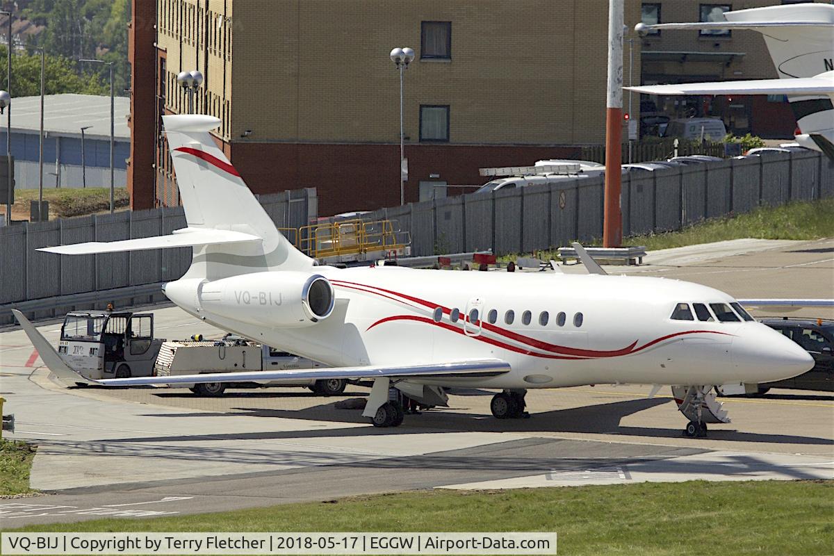 VQ-BIJ, 2010 Dassault Falcon 2000LX C/N 214, at Luton