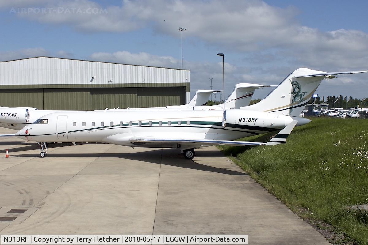 N313RF, 2006 Bombardier BD-700-1A10 Global Express C/N 9194, at Luton