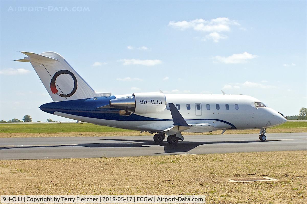 9H-OJJ, 2016 Bombardier Challenger 650 (CL-600-2B16) C/N 6076, at Luton