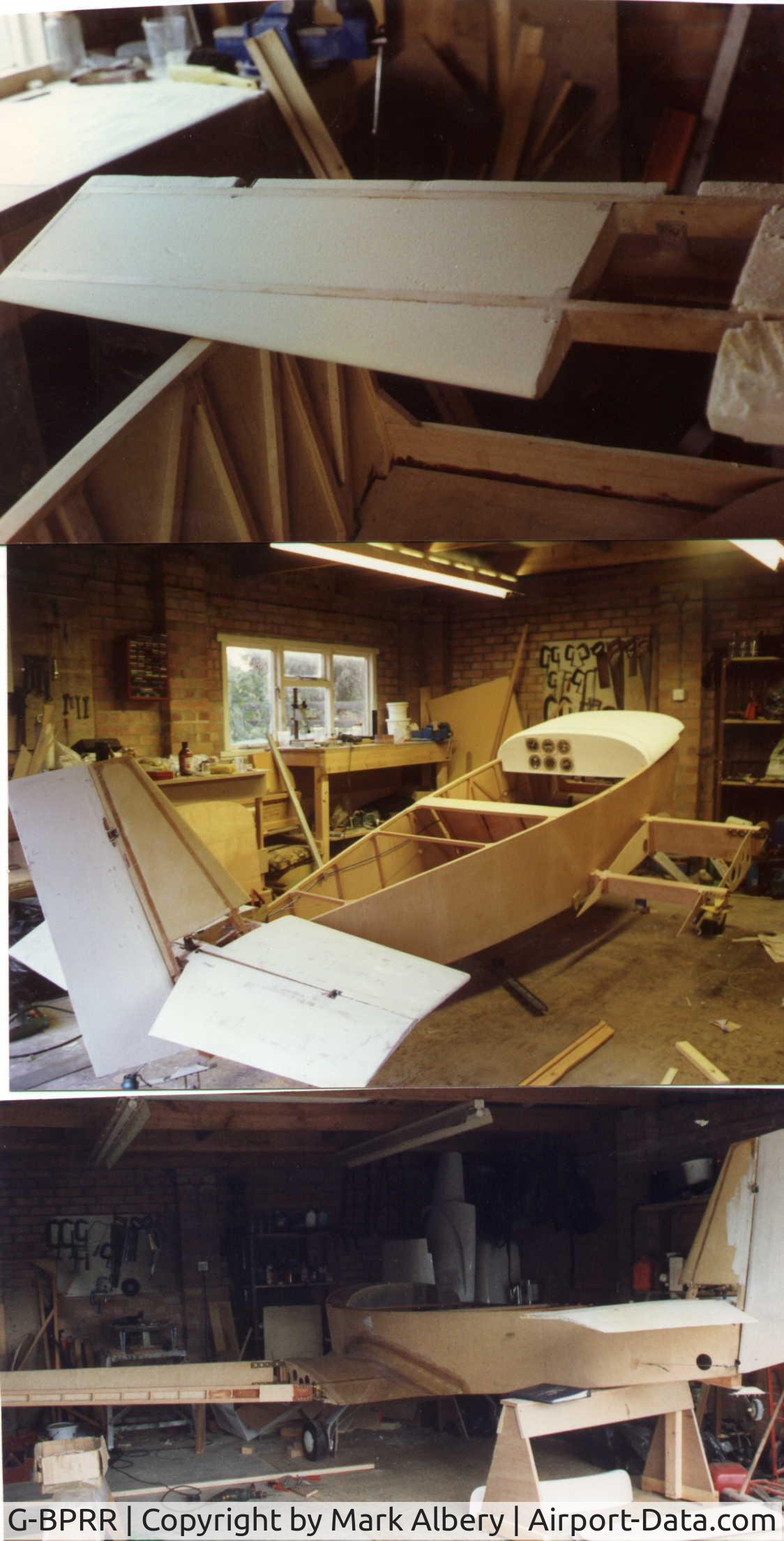 G-BPRR, 1989 Rand KR-2 C/N PFA 129-11105, Under construction in 1980's. Project was sold but never finished