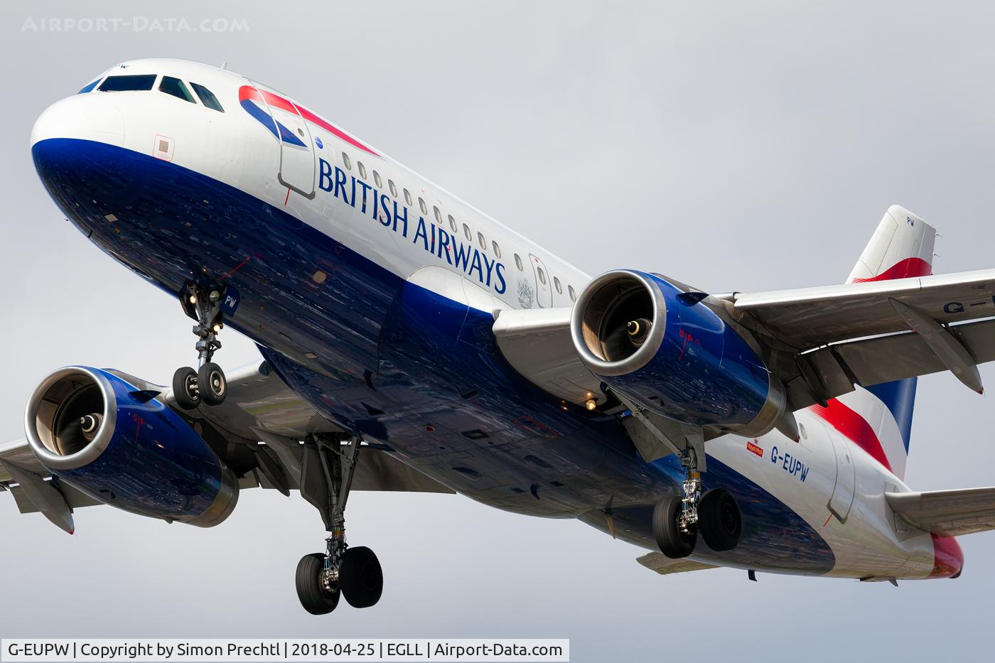 G-EUPW, 2001 Airbus A319-131 C/N 1440, G-EUPW @ London-Heathrow Intl. Airport