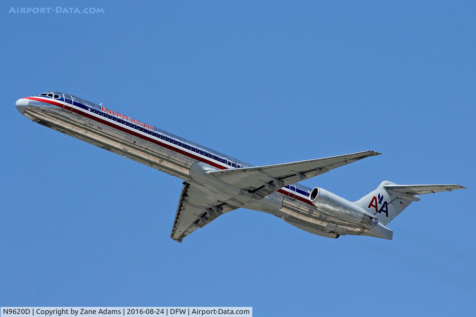 N9620D, 1997 McDonnell Douglas MD-83 (DC-9-83) C/N 53591, Departing DFW Airport