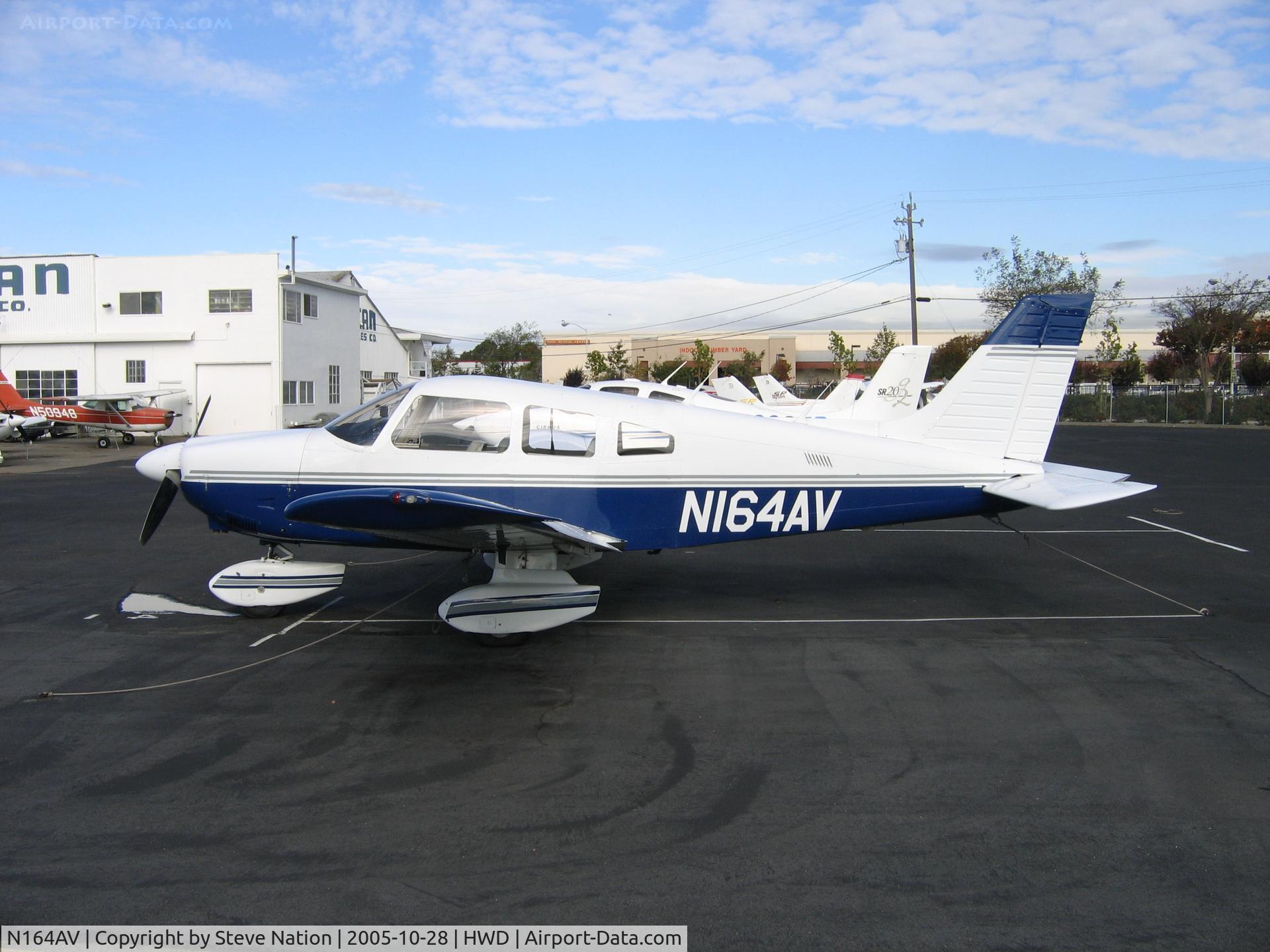 N164AV, 1985 Piper PA-28-181 C/N 28-8690030, Sara Young's 1985 PA-28-180 at Hayward, CA