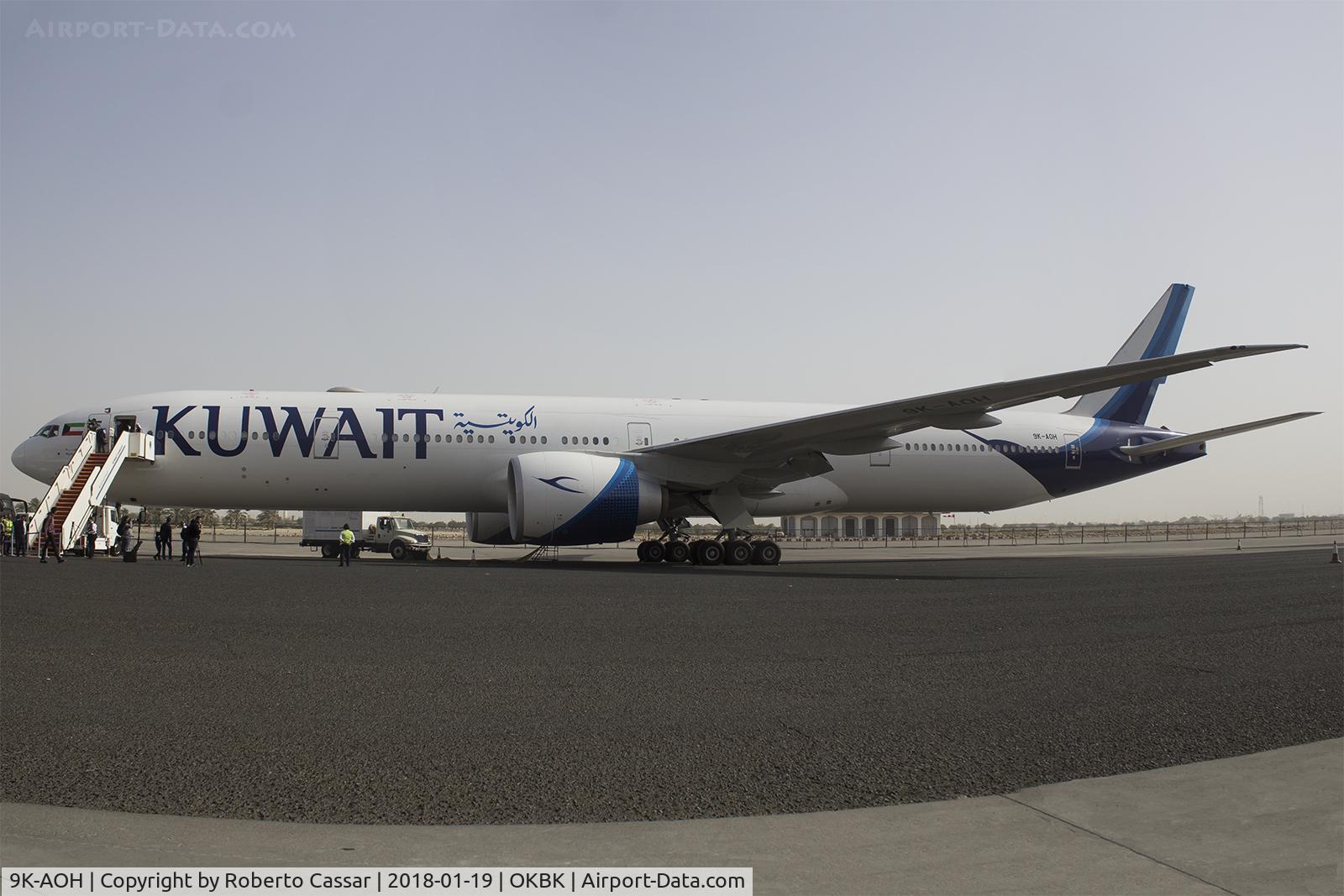 9K-AOH, 2017 Boeing 777-369/ER C/N 62565, Kuwait Aviation Show 2018