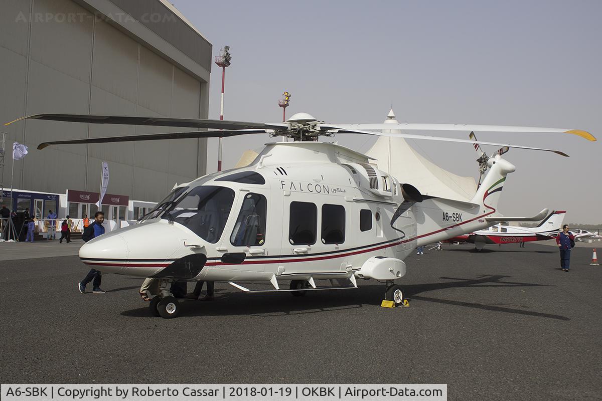 A6-SBK, Leonardo AW169 C/N 69031, Kuwait Aviation Show 2018