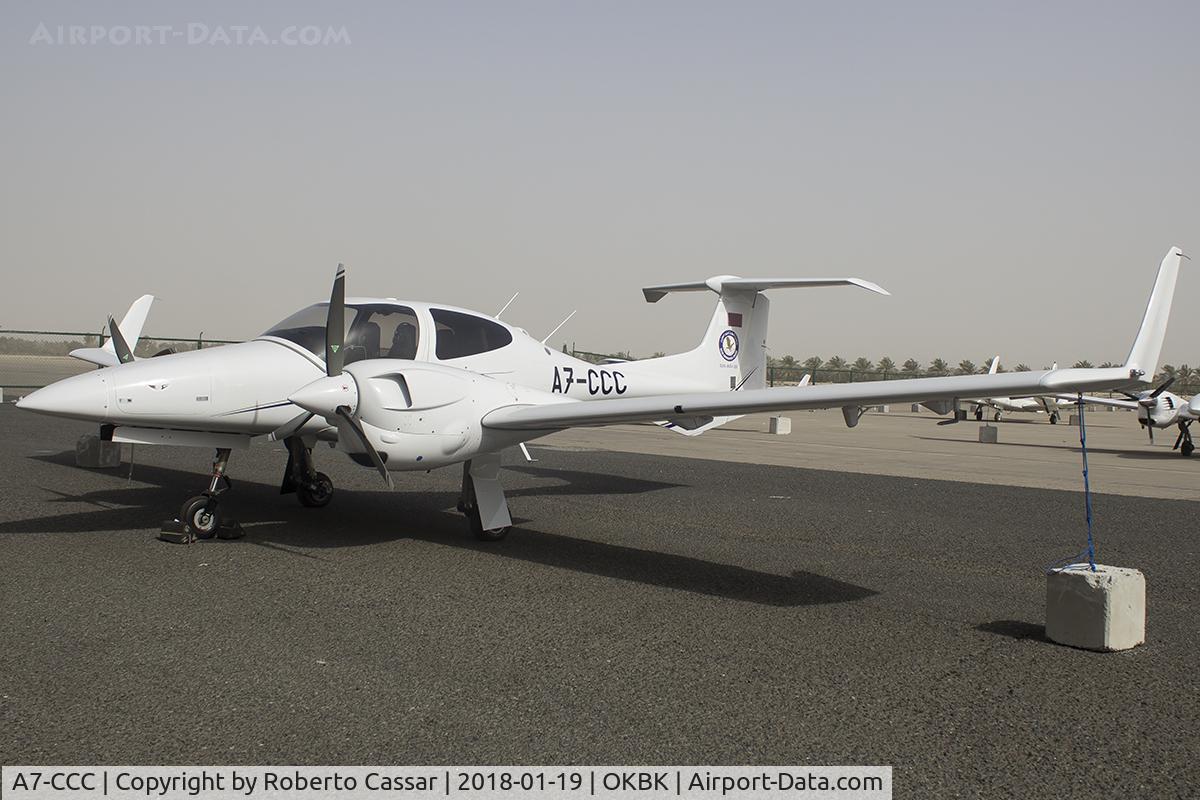 A7-CCC, Diamond DA-42 NG Twin Star C/N 42.N302, Kuwait Aviation Show 2018