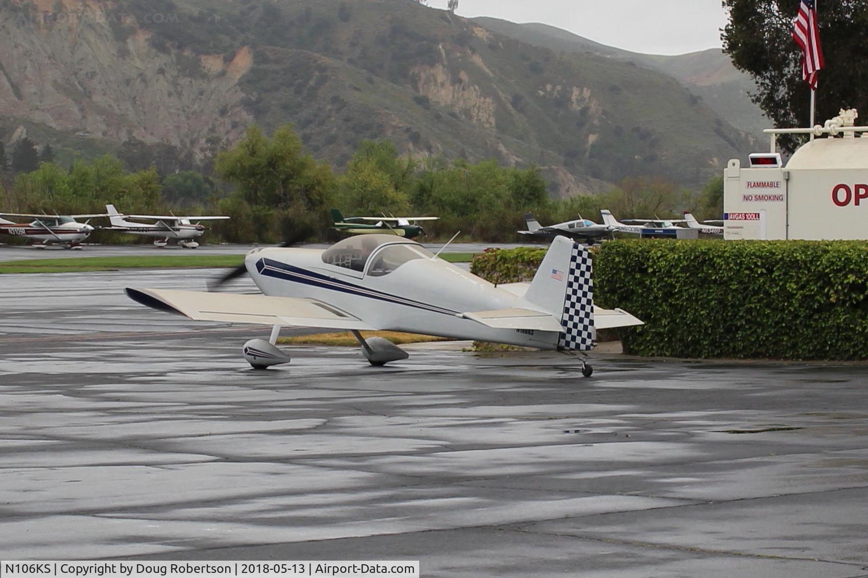 N106KS, 1991 Vans RV-6 C/N 21033, 1991 Stark VAN's RV-6, Lycoming O-320 160 Hp, taxi to Fuel Dock