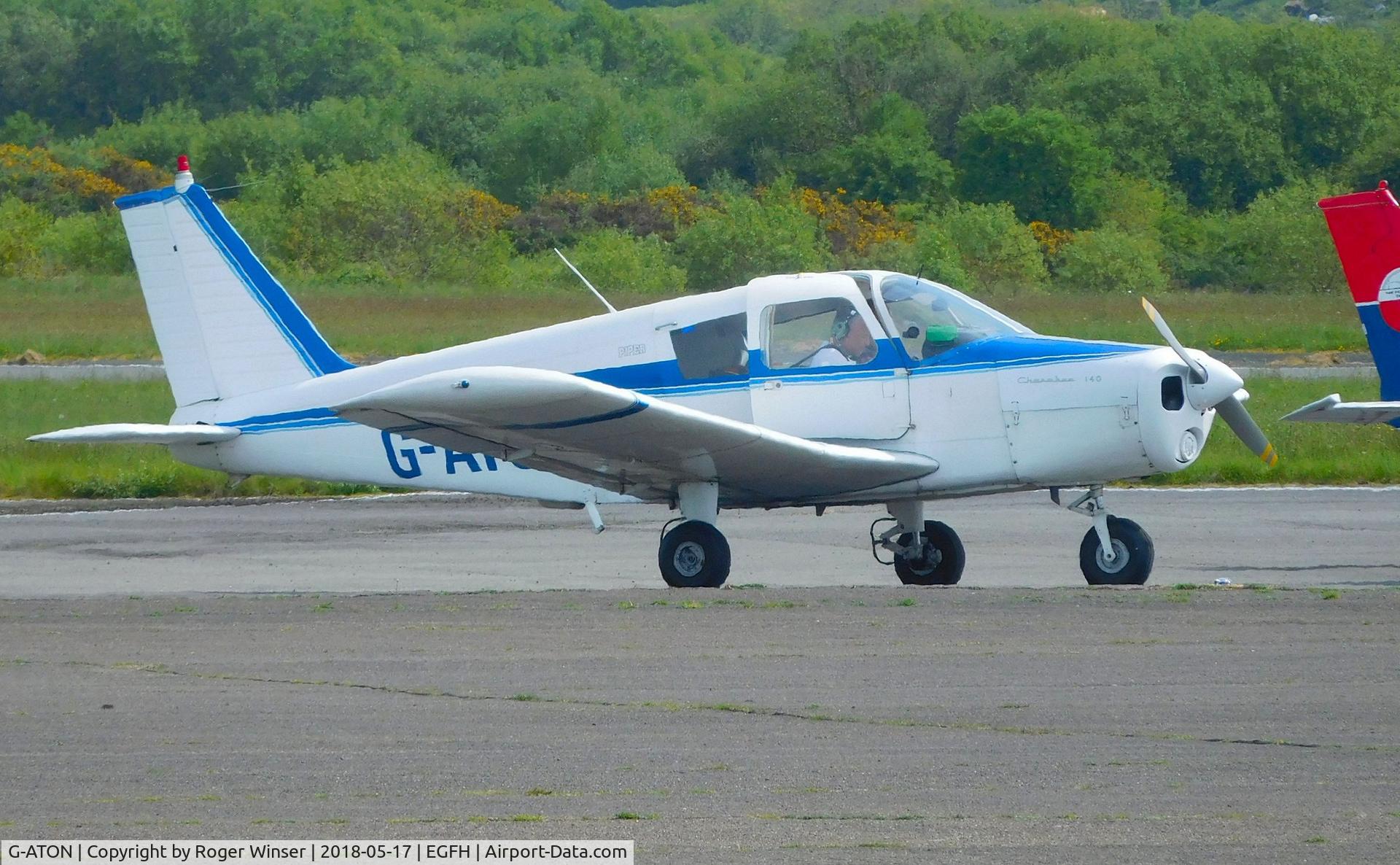 G-ATON, 1966 Piper PA-28-140 Cherokee C/N 28-21654, Visiting Cherokee.