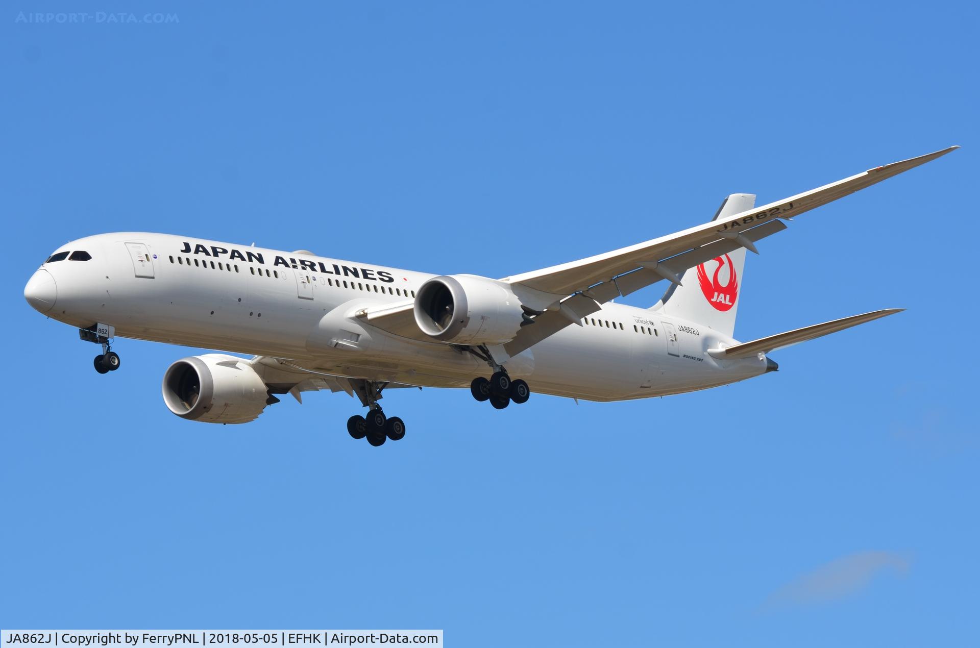 JA862J, 2015 Boeing 787-9 Dreamliner Dreamliner C/N 34841, JAL B789 arriving from NRT