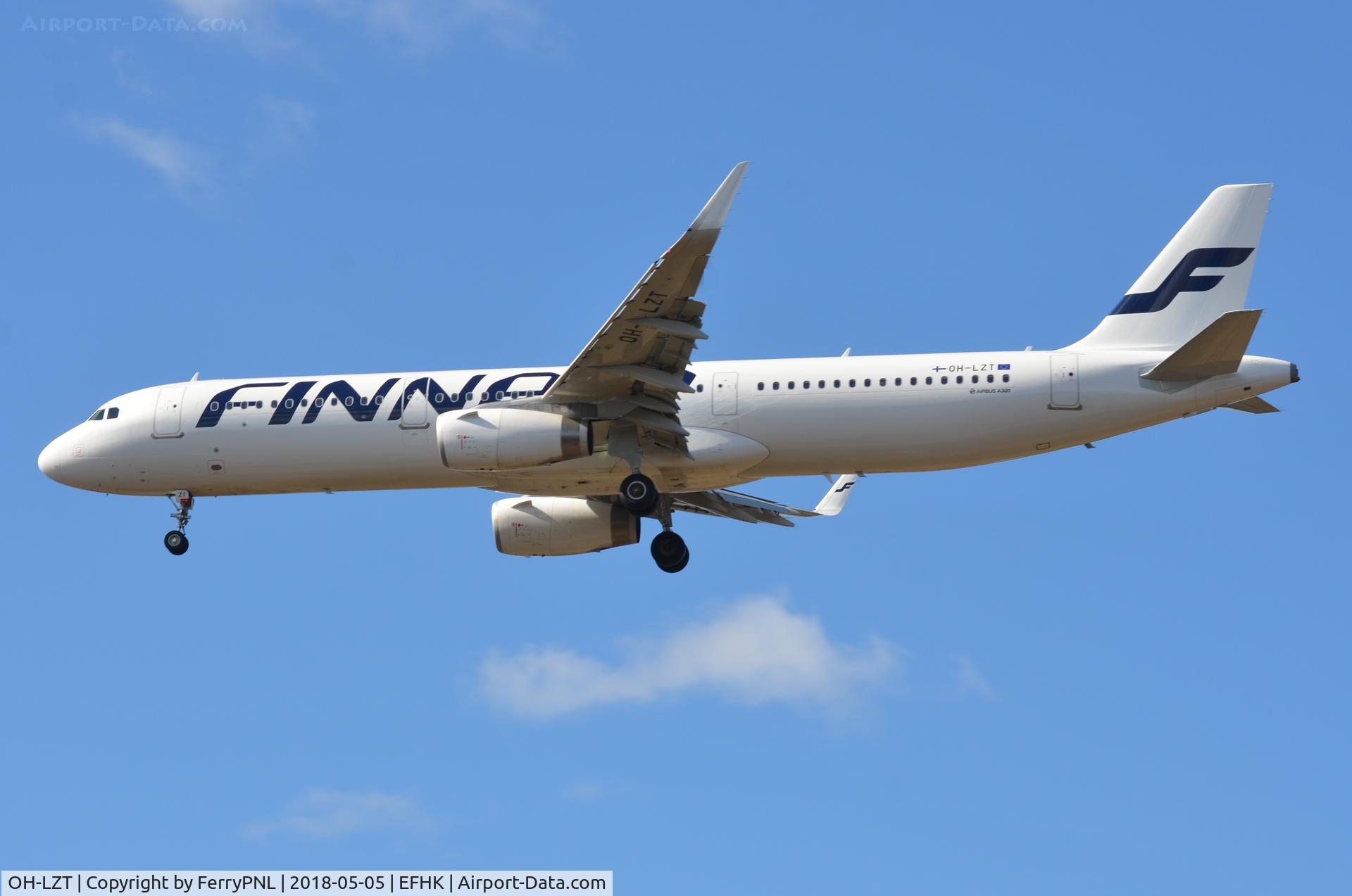 OH-LZT, 2017 Airbus A320-231 C/N 8041, Finnair A321 on short final