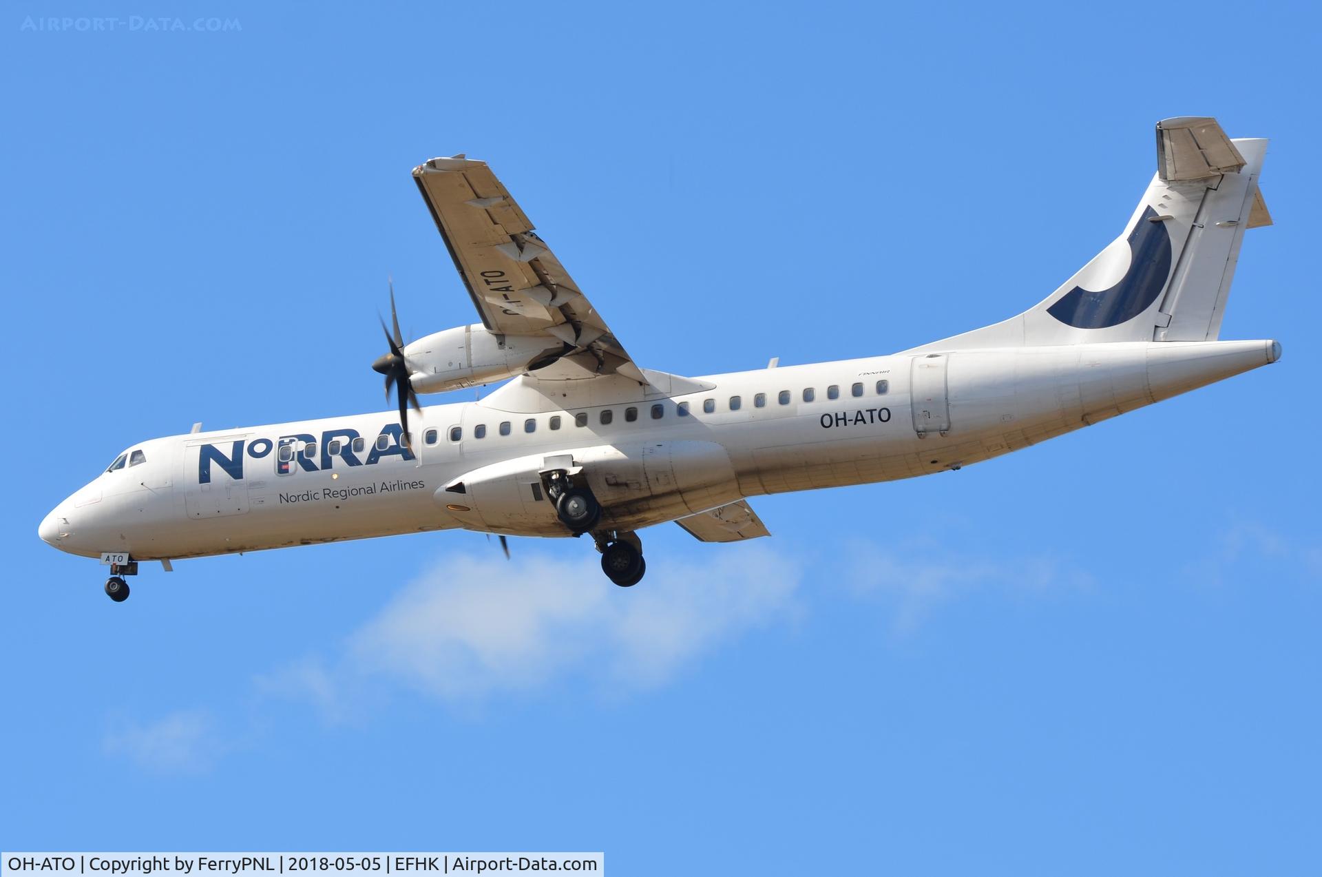 OH-ATO, 2011 ATR 72-212A C/N 977, Norra ATR72 landing