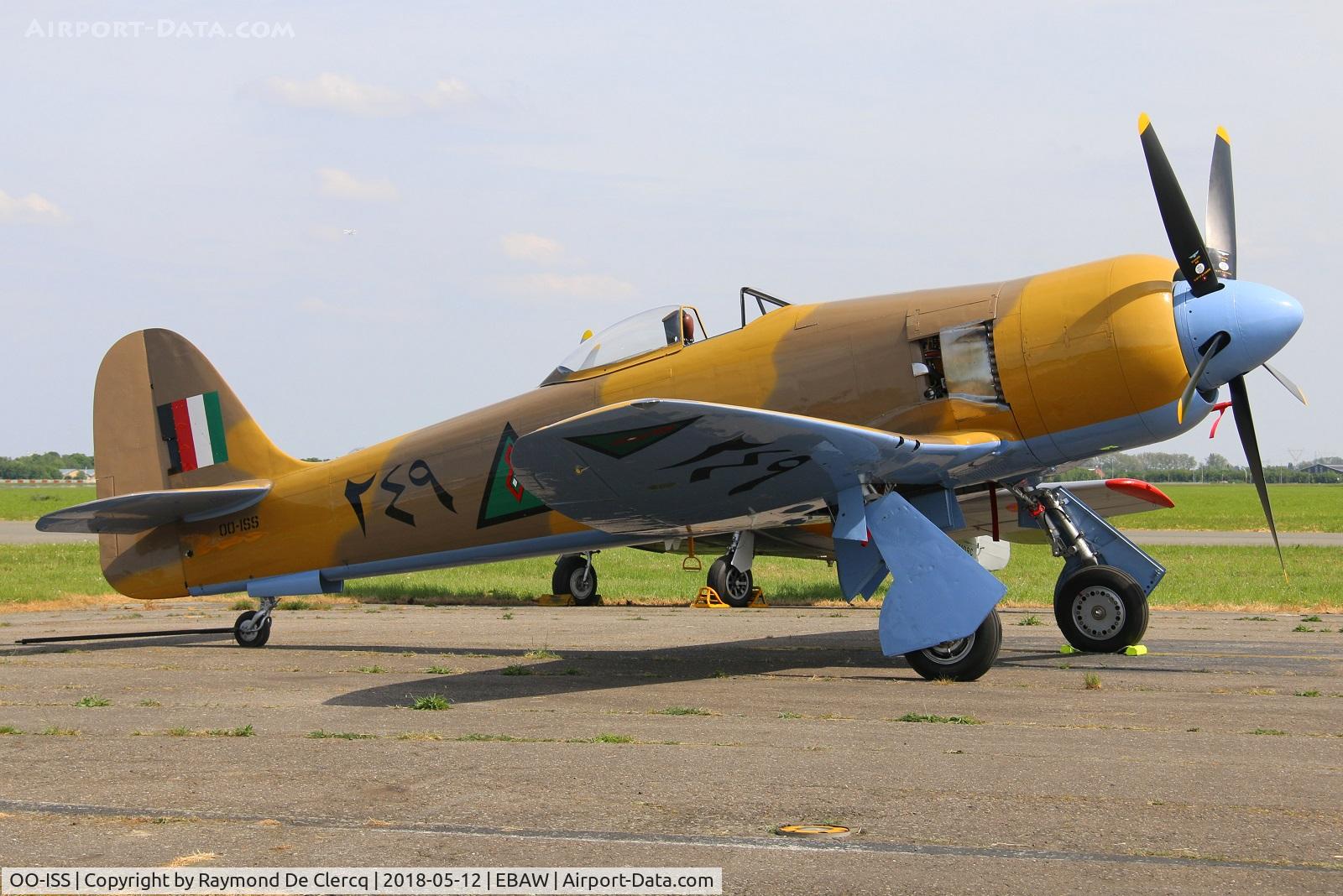 OO-ISS, 1947 Hawker Fury FB.10 C/N 33731, At Antwerp .