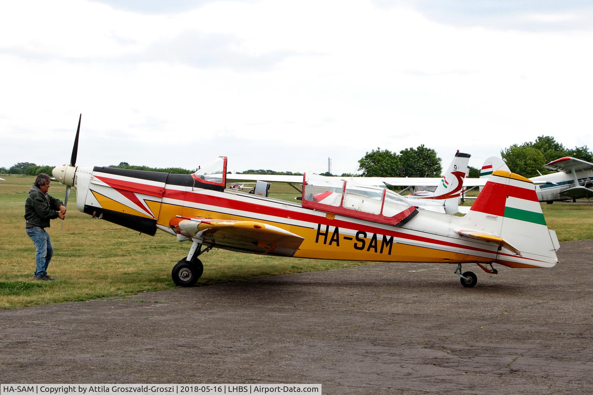 HA-SAM, 1970 Zlin Z-526F Trener C/N 1099, LHBS Budaörs Airport, Hungary