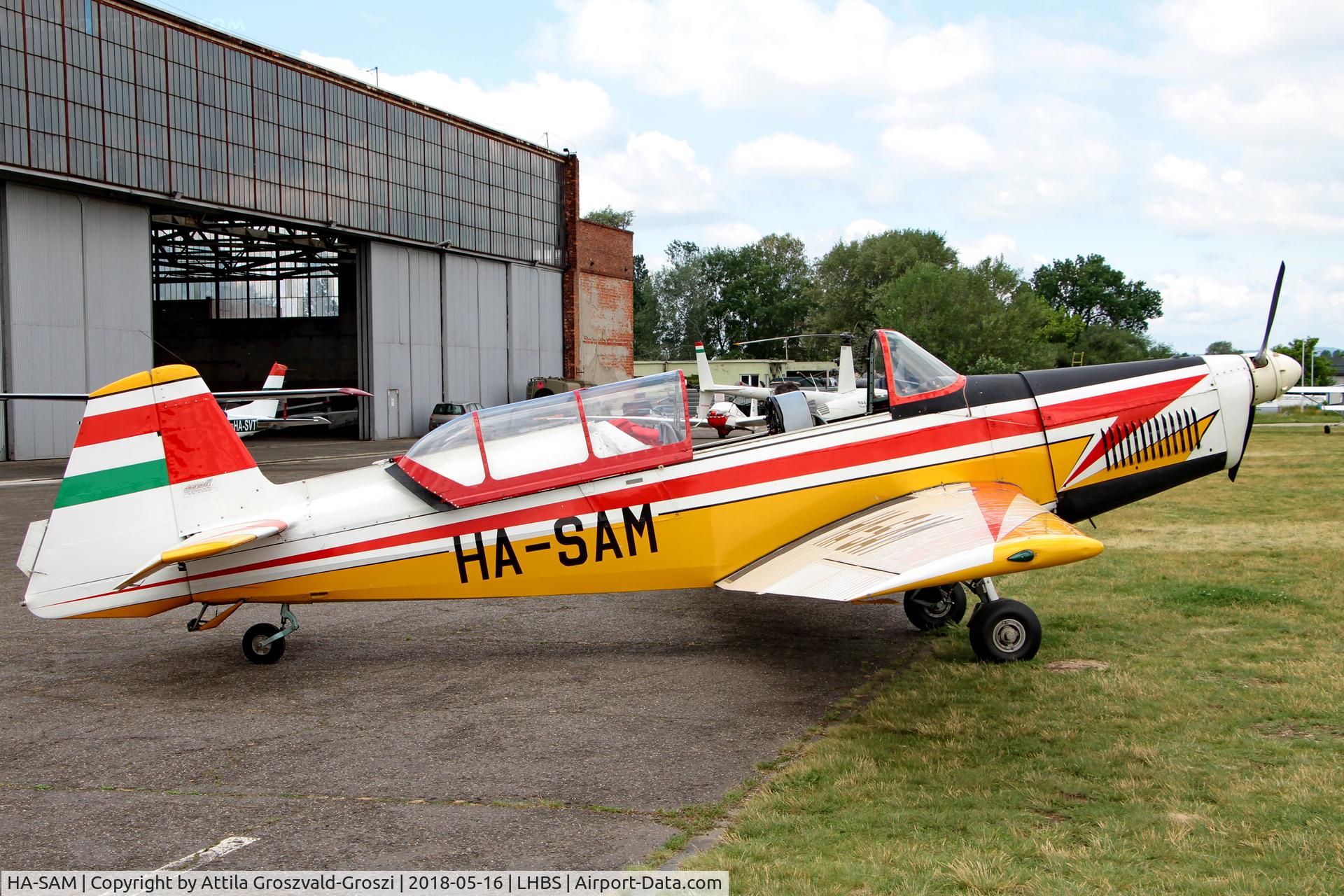 HA-SAM, 1970 Zlin Z-526F Trener C/N 1099, LHBS Budaörs Airport, Hungary