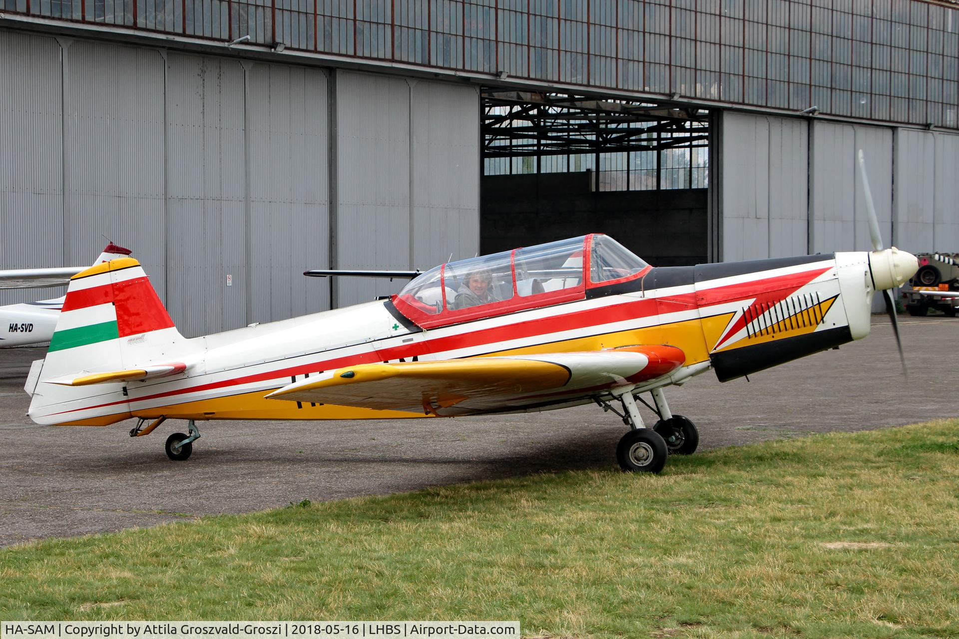 HA-SAM, 1970 Zlin Z-526F Trener C/N 1099, LHBS Budaörs Airport, Hungary