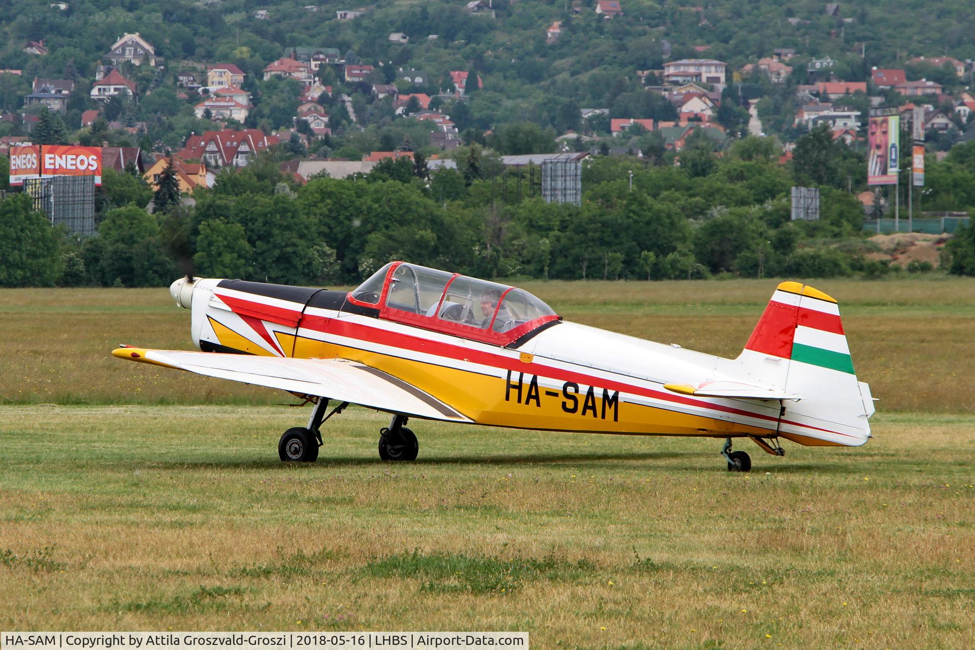 HA-SAM, 1970 Zlin Z-526F Trener C/N 1099, LHBS Budaörs Airport, Hungary