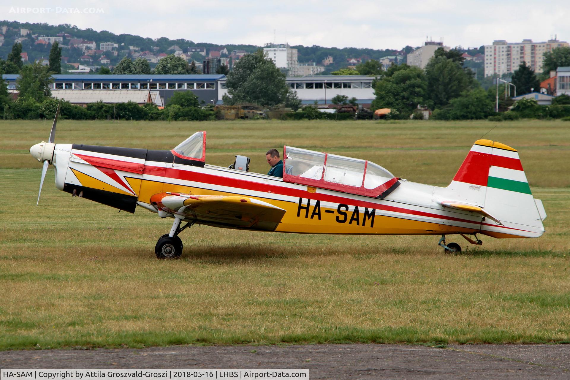 HA-SAM, 1970 Zlin Z-526F Trener C/N 1099, LHBS Budaörs Airport, Hungary