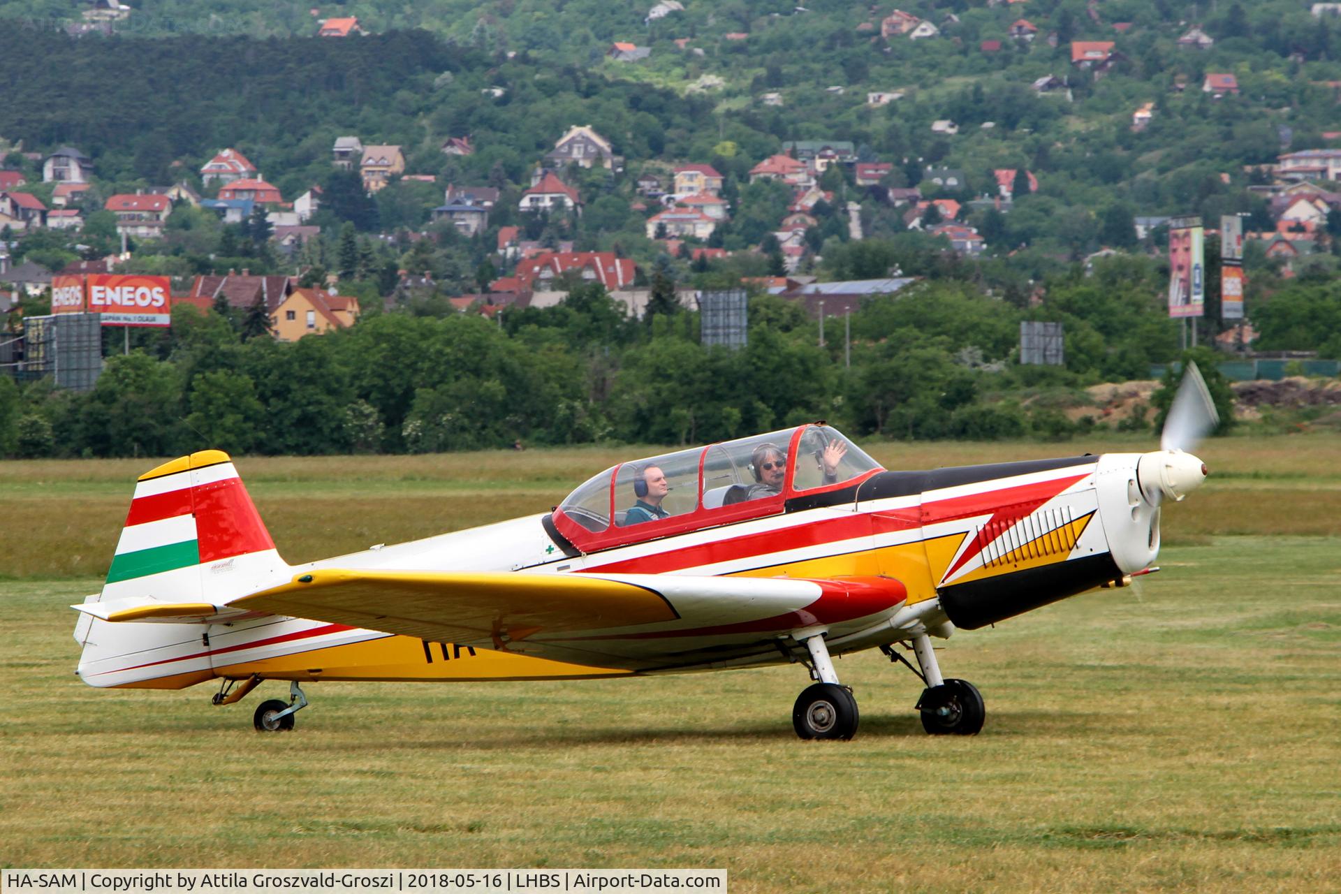 HA-SAM, 1970 Zlin Z-526F Trener C/N 1099, LHBS Budaörs Airport, Hungary