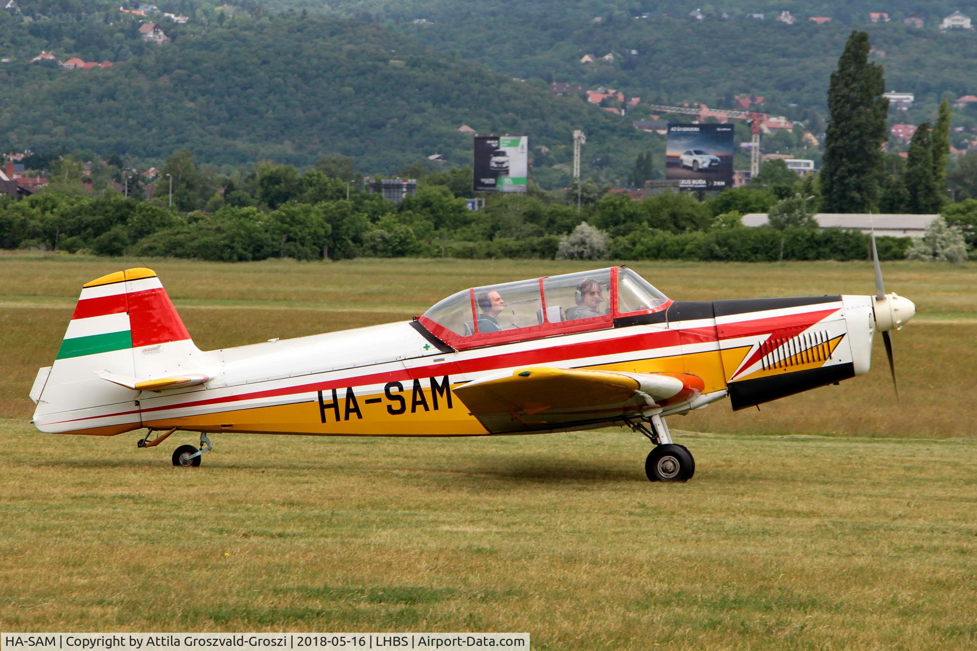 HA-SAM, 1970 Zlin Z-526F Trener C/N 1099, LHBS Budaörs Airport, Hungary