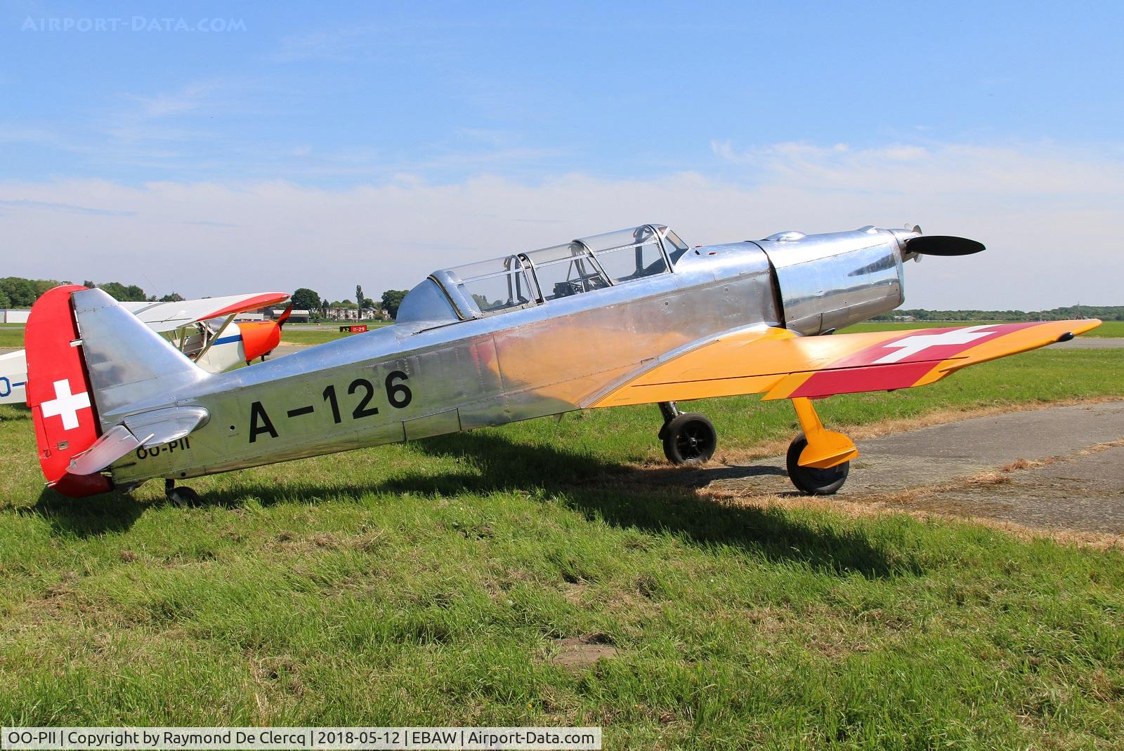 OO-PII, 1948 Pilatus P2-05 C/N 46, At the Antwerp Stampe fly in.