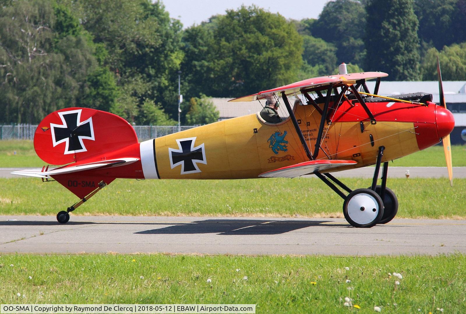 OO-SMA, 1990 Albatros D-Va Replica C/N 7160/17, Stampe & Vertongen museum at Antwerp.
