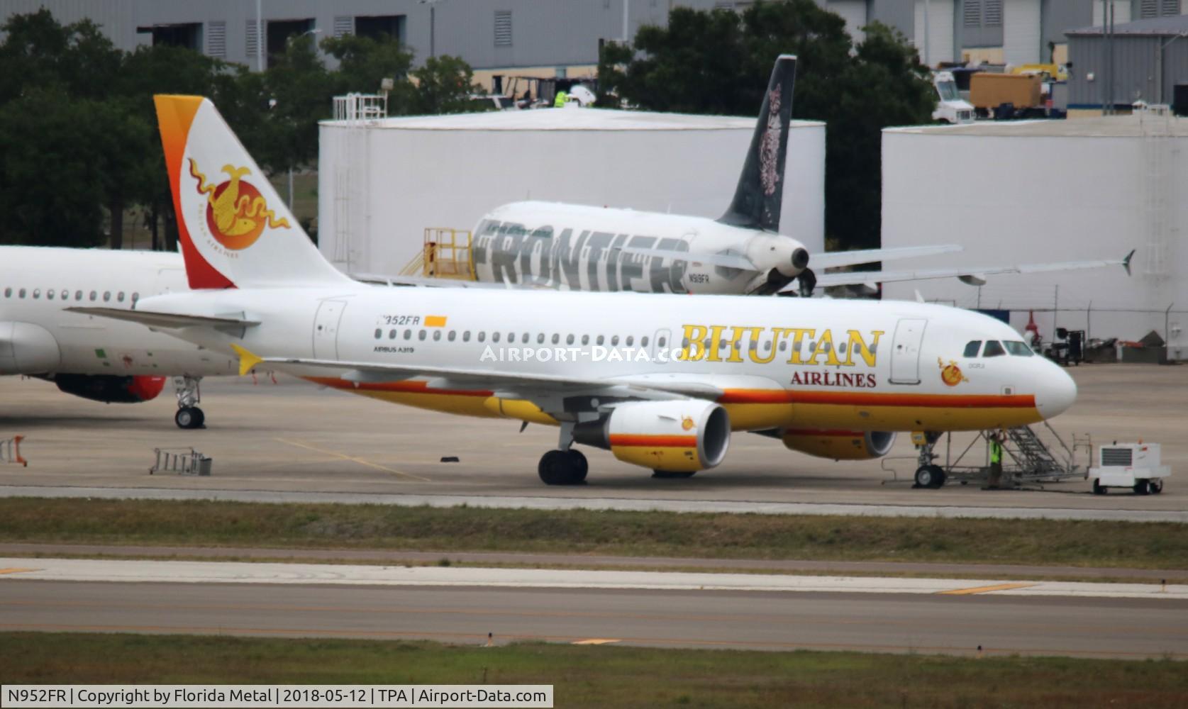 N952FR, 2010 Airbus A319-112 C/N 4204, Bhutan Airlines