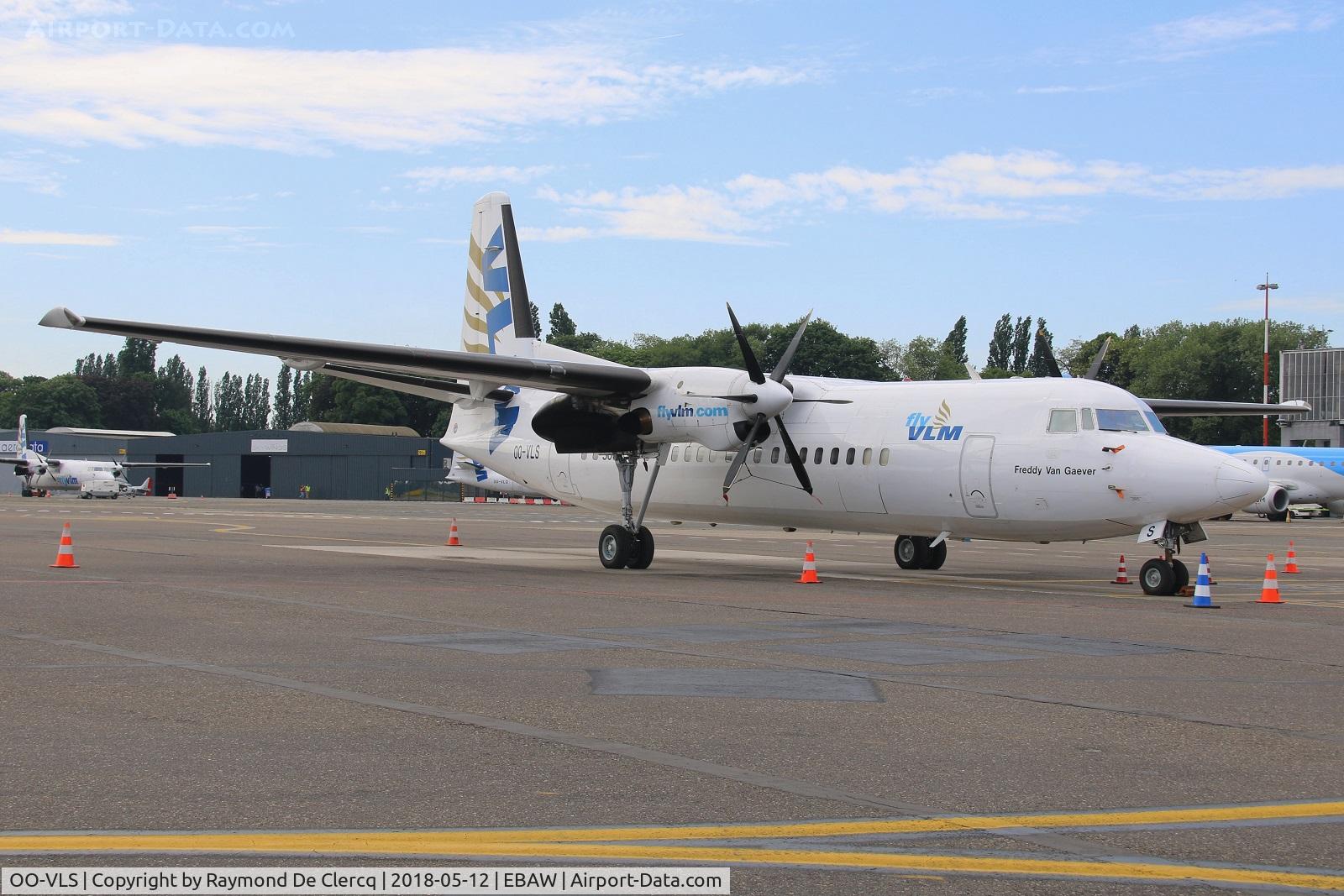 OO-VLS, 1987 Fokker 50 C/N 20109, Freddy Van Gaever was the founder of VLM Airlines. He died on december 15, 2017.
