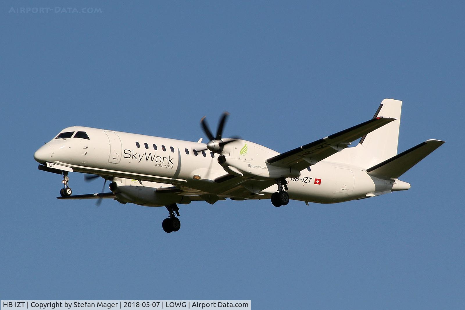 HB-IZT, 1996 Saab 2000 C/N 2000-036, Skywork Saab 2000 @GRZ