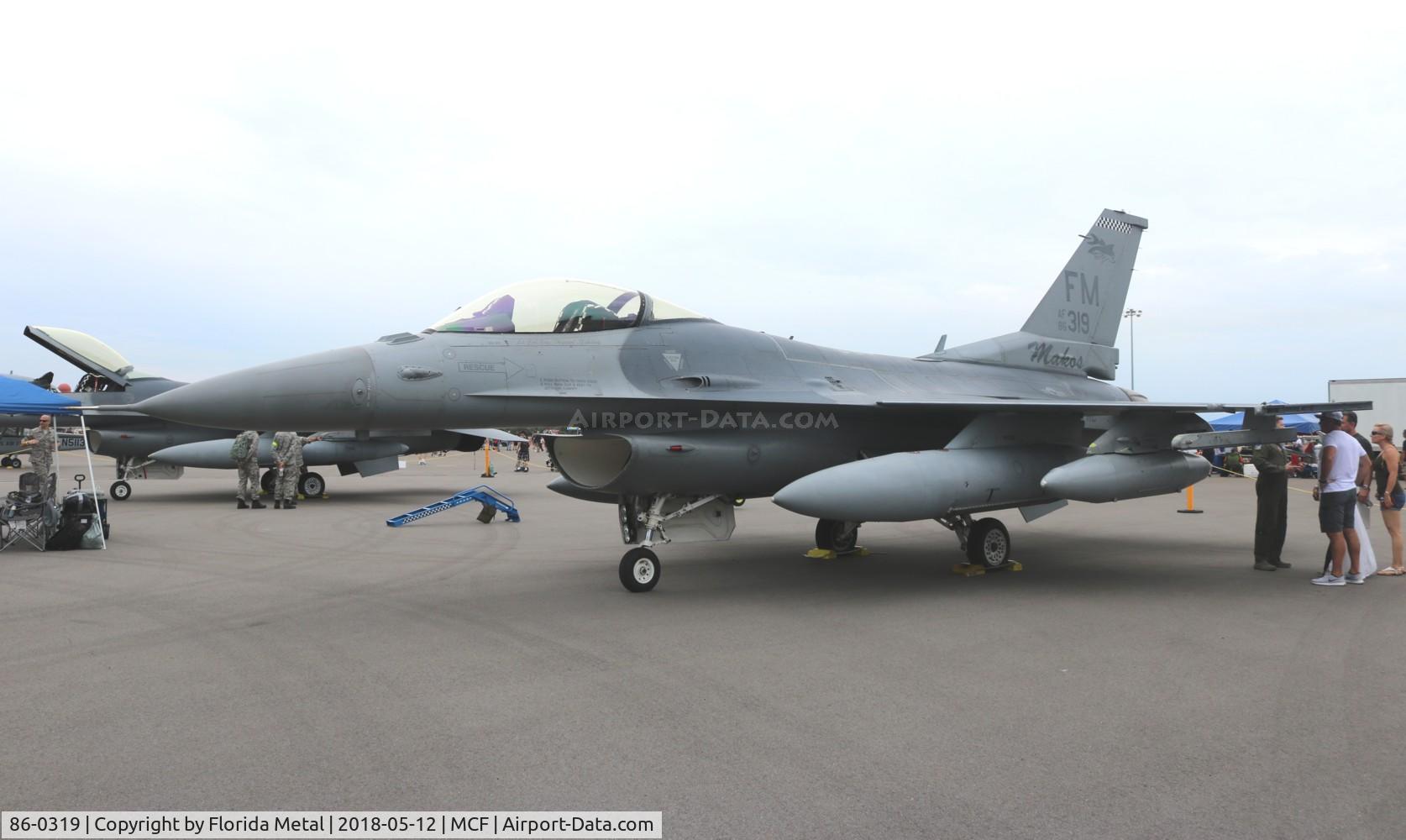 86-0319, 1986 General Dynamics F-16C Fighting Falcon C/N 5C-425, F-16C
