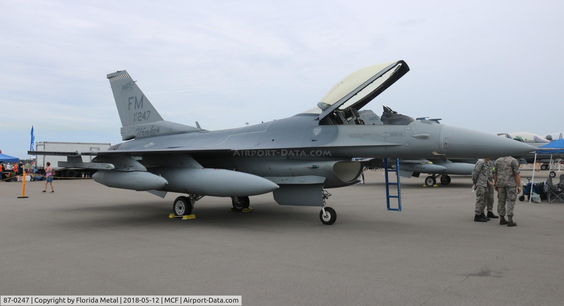 87-0247, 1987 General Dynamics F-16C Fighting Falcon C/N 5C-508, F-16C