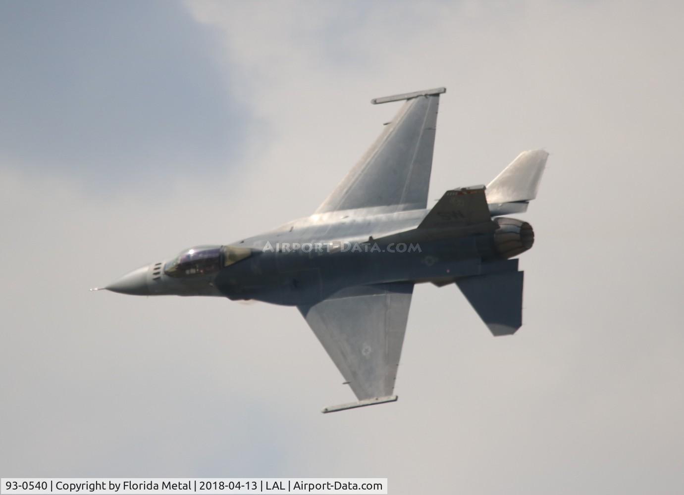 93-0540, 1993 Lockheed F-16C Fighting Falcon C/N CC-175, F-16C
