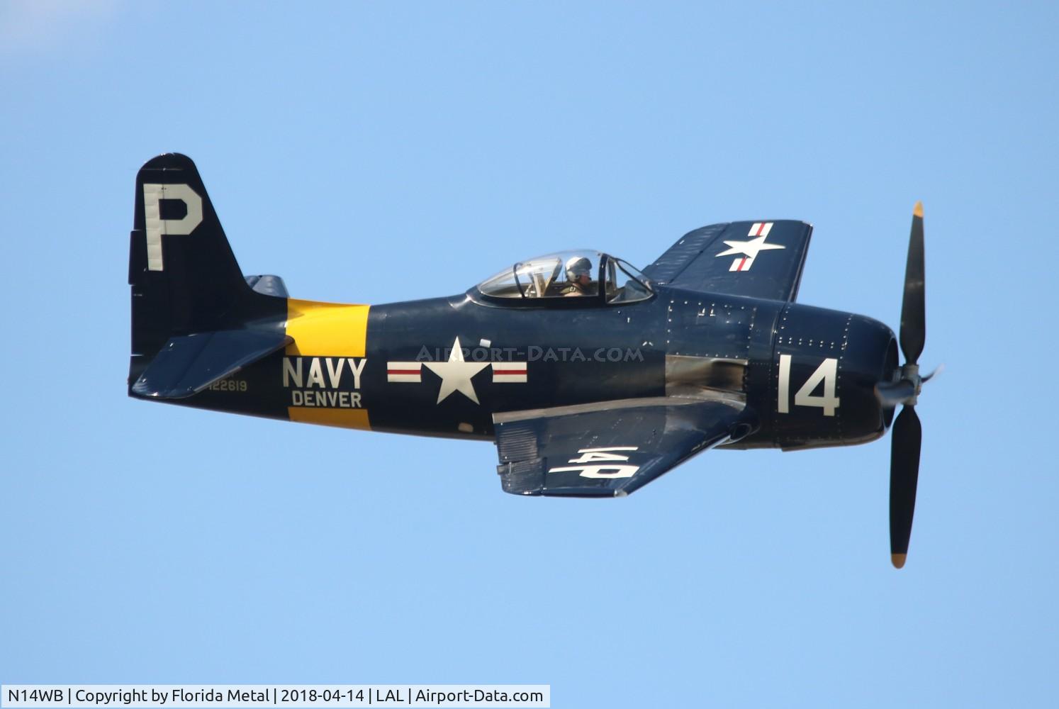 N14WB, Grumman F8F-2 (G58) Bearcat C/N D.1148, F8F-2