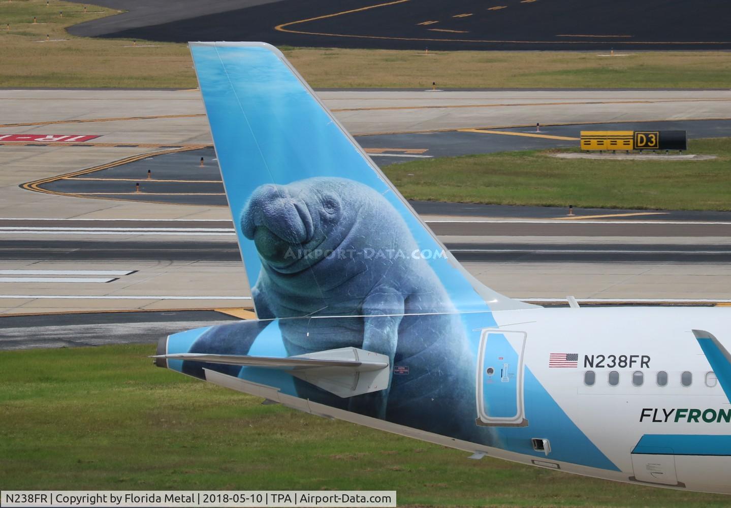 N238FR, 2016 Airbus A320-214 C/N 7458, Hugh The Manatee