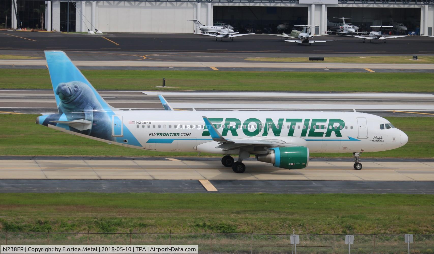 N238FR, 2016 Airbus A320-214 C/N 7458, Hugh The Manatee