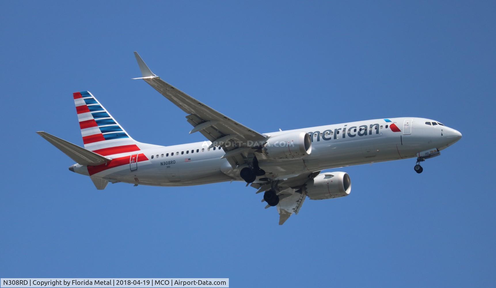 N308RD, 2017 Boeing 737-8 MAX C/N 44446, American 737-8 MAX