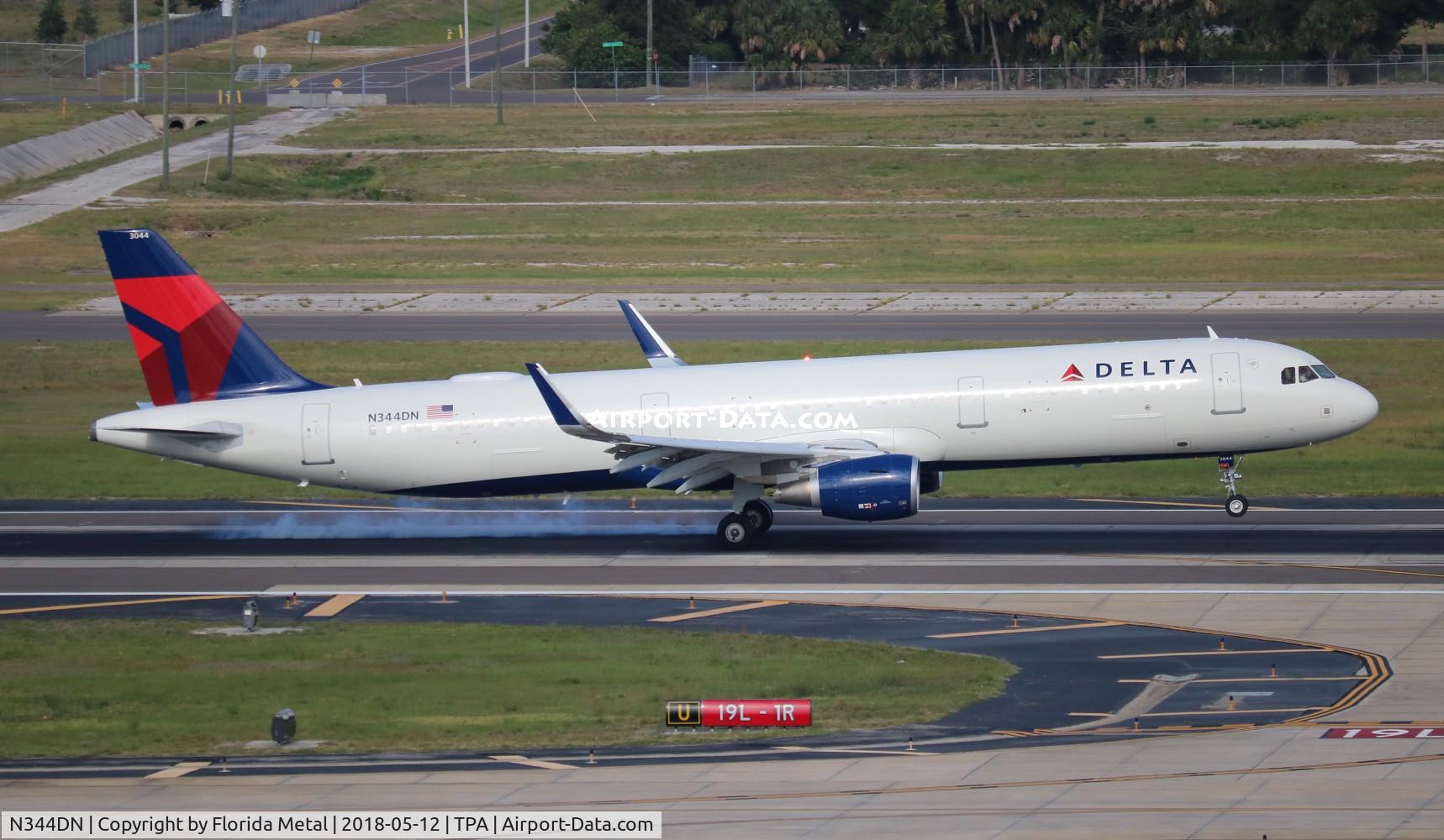 N344DN, 2018 Airbus A321-211 C/N 8171, Delta