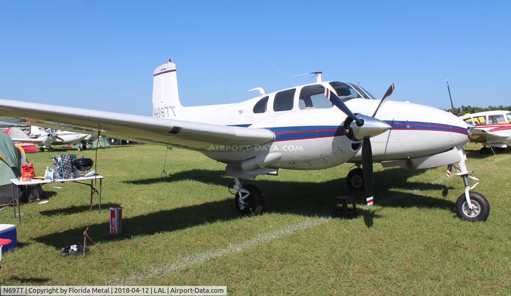 N697T, 1960 Beech D50C Twin Bonanza C/N DH-252, Beech D50C