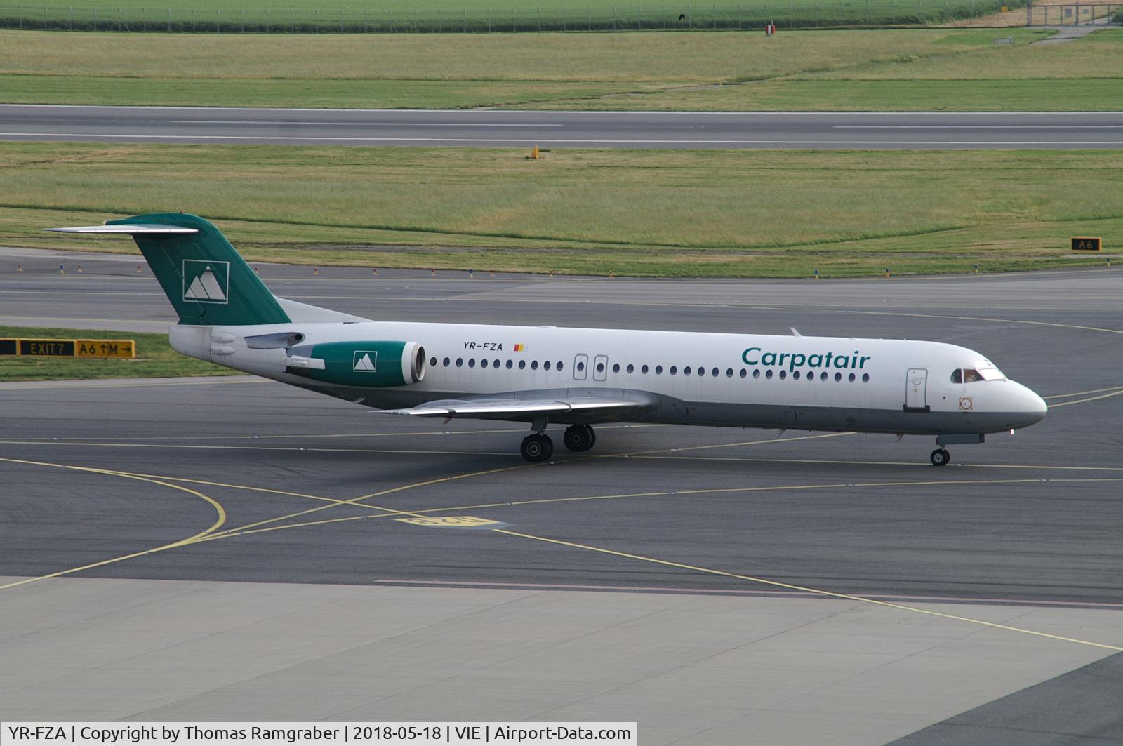 YR-FZA, 1992 Fokker 100 (F-28-0100) C/N 11395, Carpatair Fokker 100