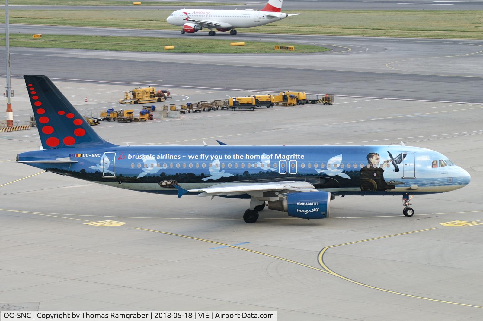 OO-SNC, 2002 Airbus A320-214 C/N 1797, Brussels Airlines Airbus A320 (Magritte Colors)