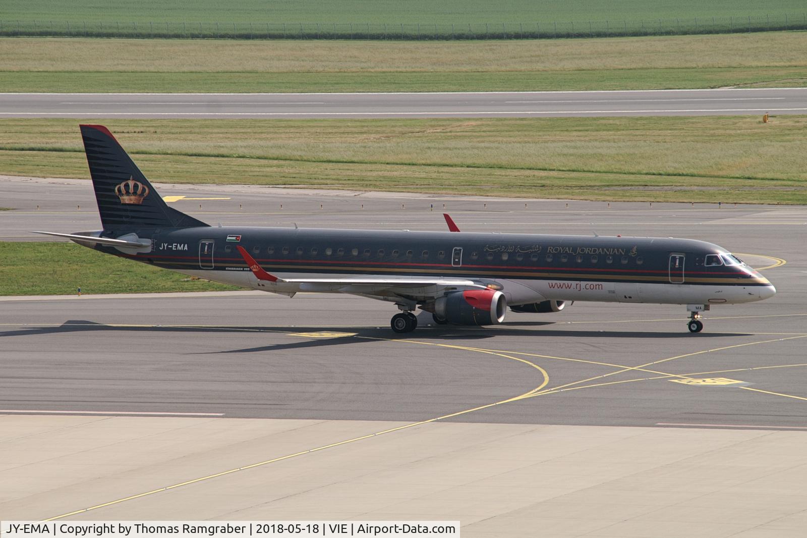 JY-EMA, 2007 Embraer 195LR (ERJ-190-200LR) C/N 19000107, Royal Jordanian Embraer 195