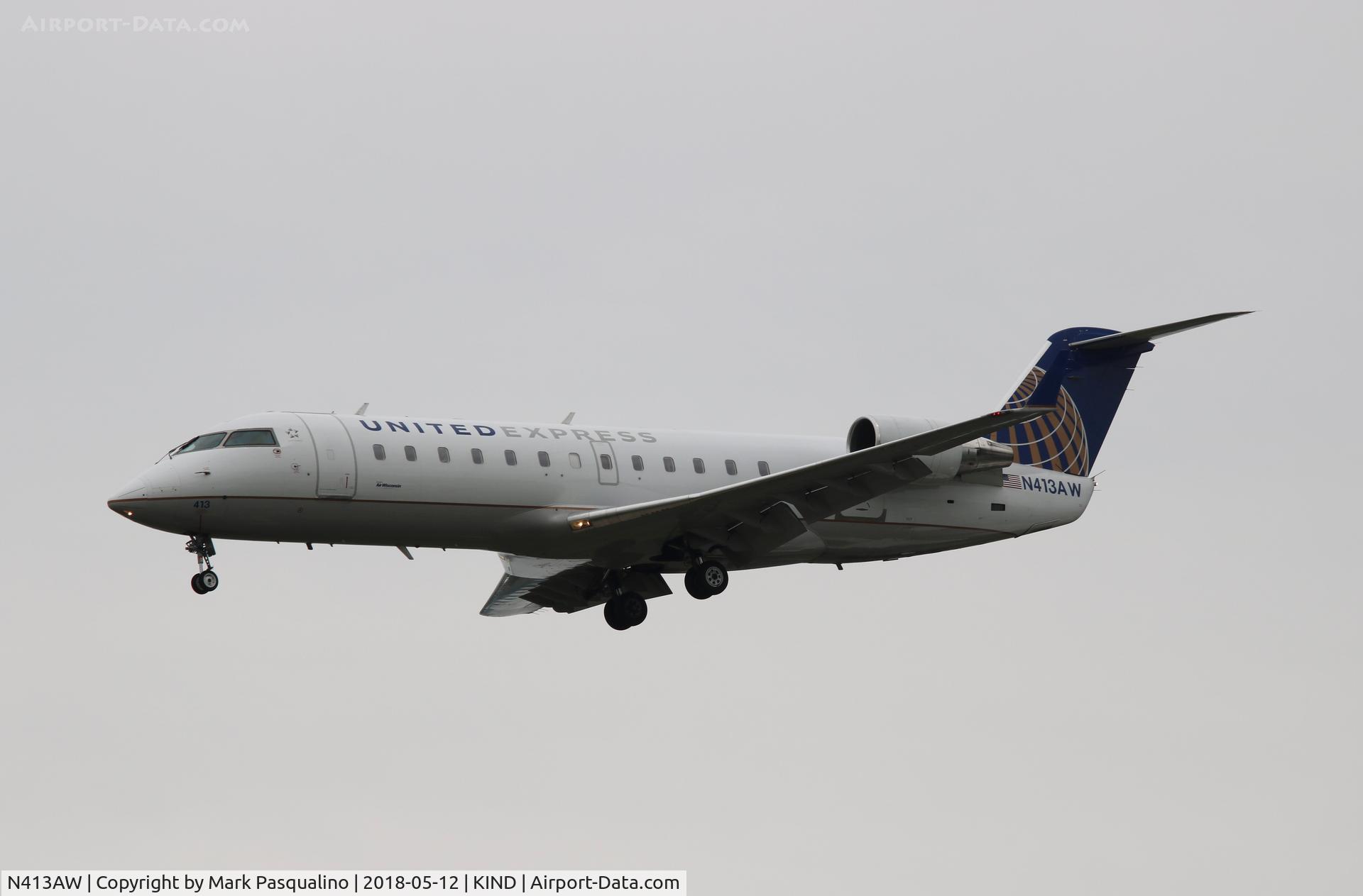 N413AW, 2001 Canadair CRJ-200LR (CL-600-2B19) C/N 7585, CL-600-2B19