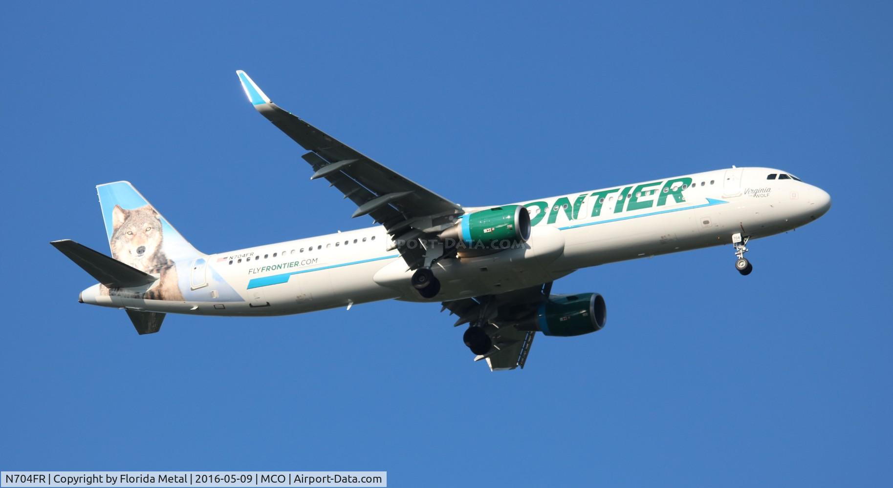 N704FR, 2015 Airbus A321-211 C/N 6845, Virginia the Wolf