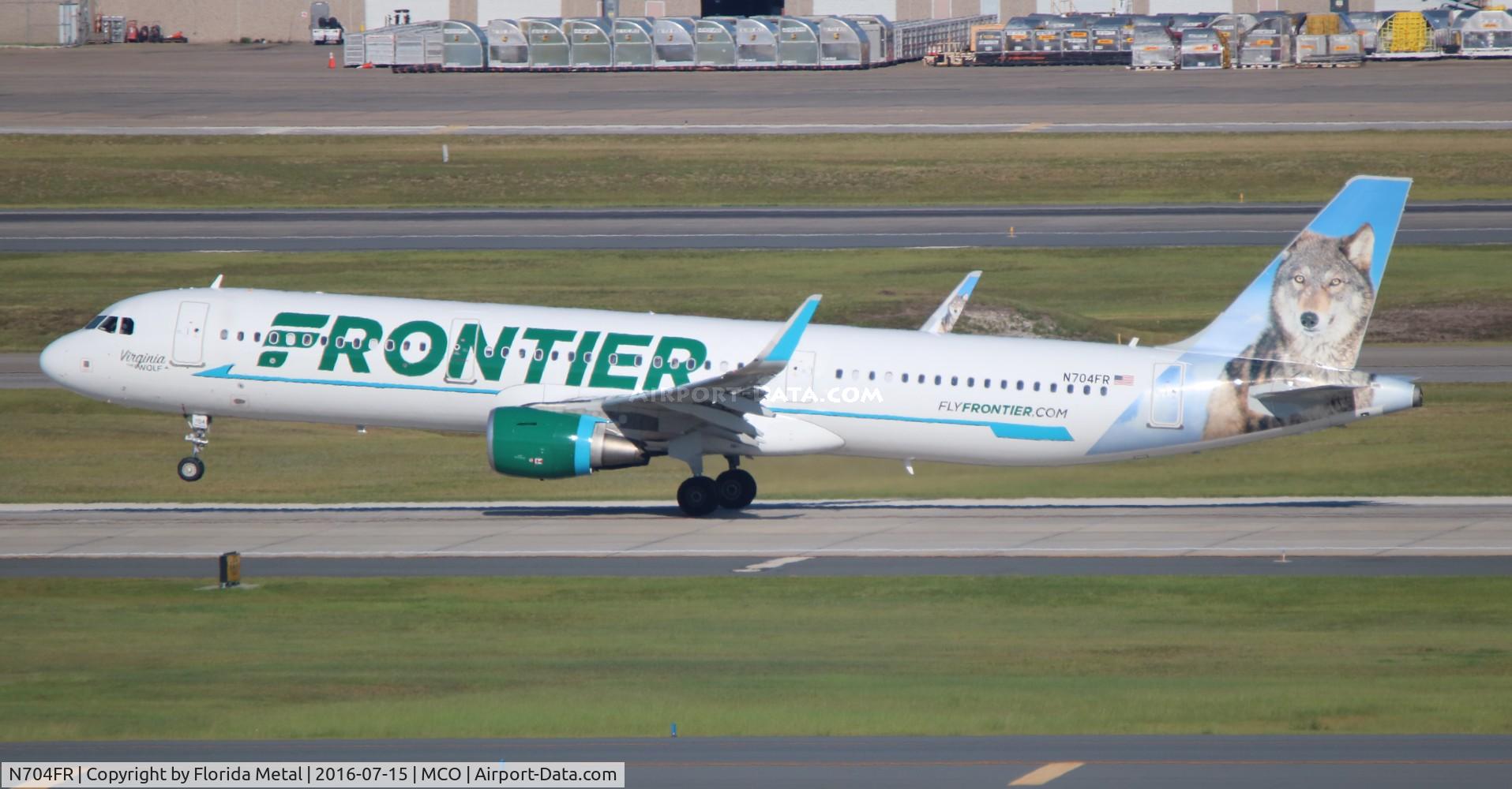 N704FR, 2015 Airbus A321-211 C/N 6845, Virginia The Wolf