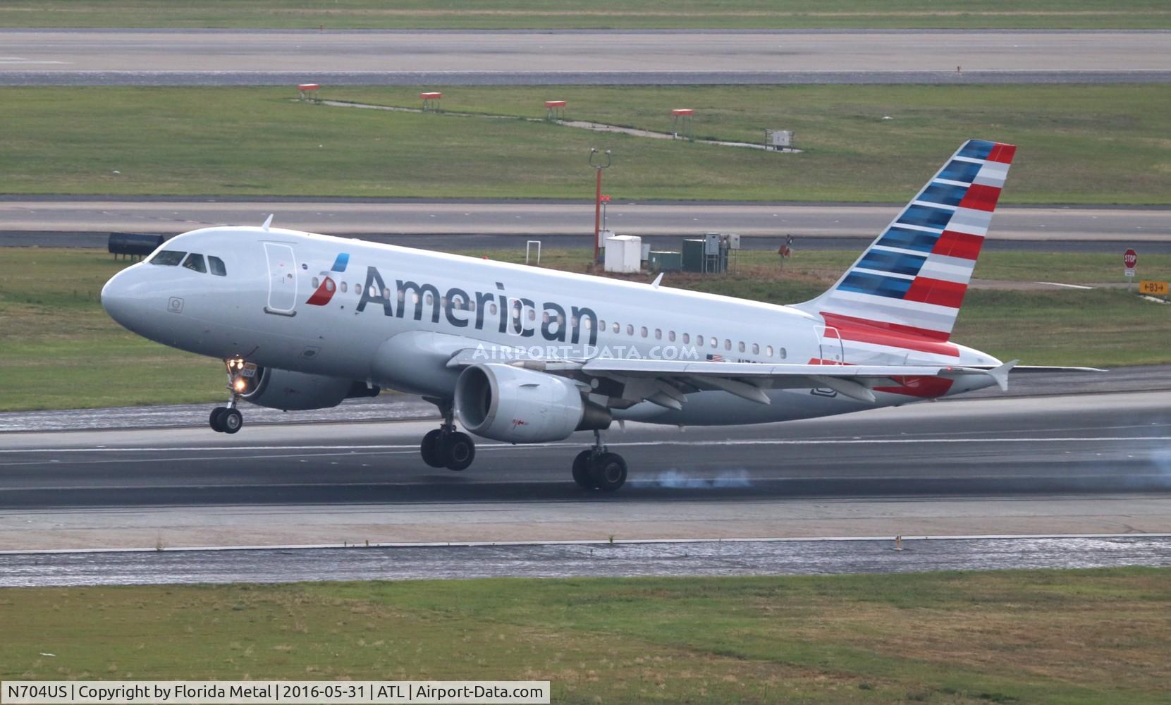 N704US, 1998 Airbus A319-112 C/N 0922, American