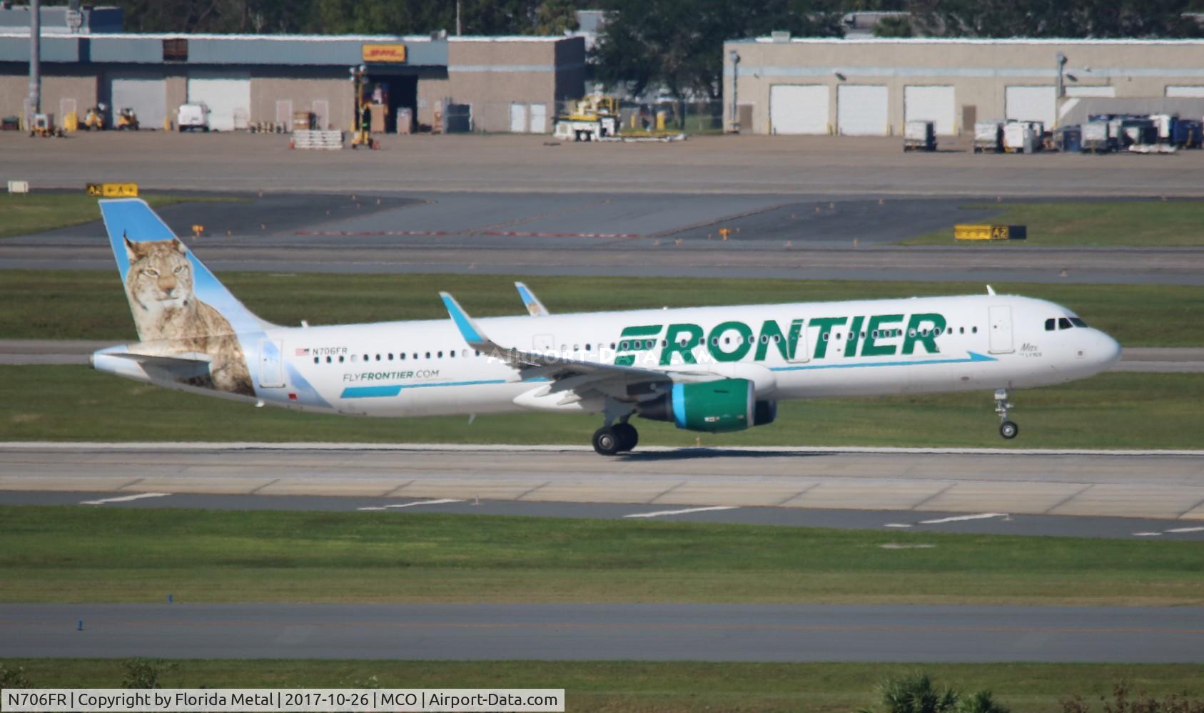 N706FR, 2015 Airbus A321-211 C/N 6926, Max The Lynx