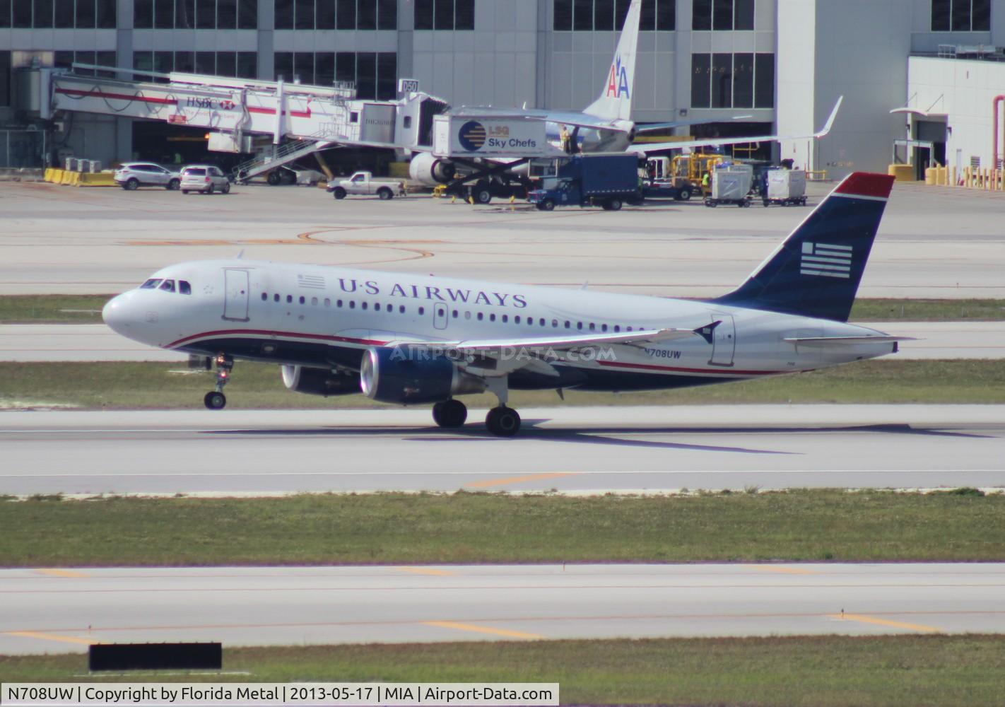 N708UW, 1999 Airbus A319-112 C/N 0972, USAirways