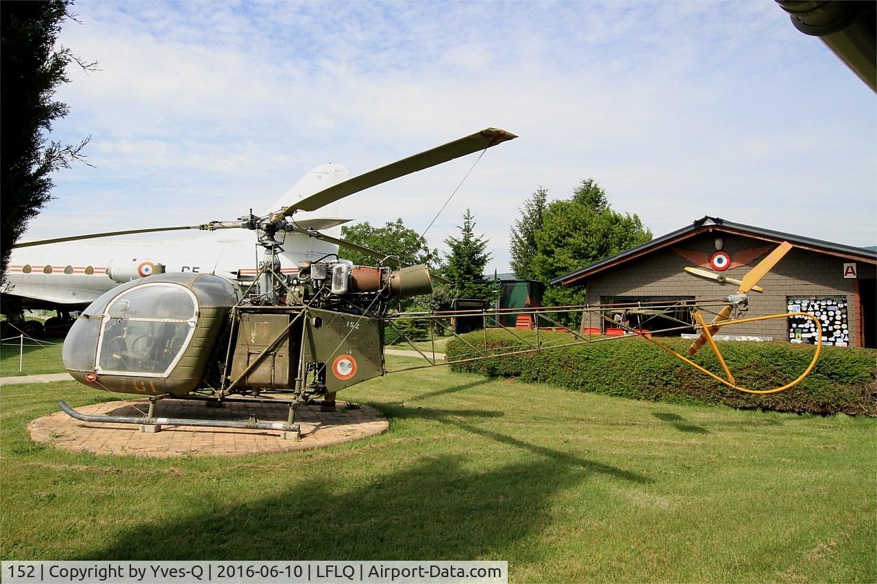 152, Sud SE-3130 Alouette II C/N 1258, Sud SE-3130 Alouette II, Musée Européen de l'Aviation de Chasse, Montélimar-Ancône airfield (LFLQ)