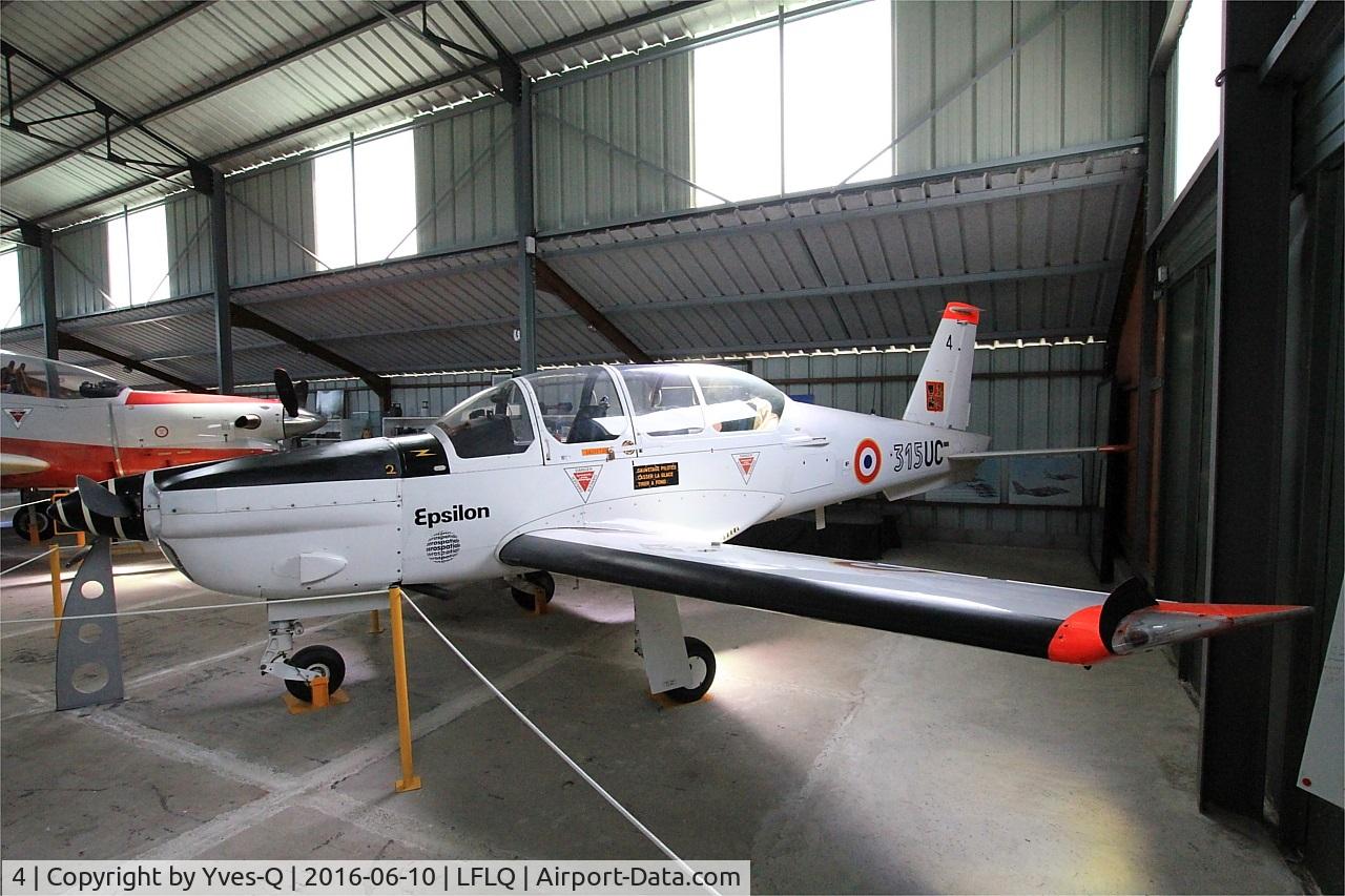 4, Socata TB-30 Epsilon C/N 4, Socata TB-30 Epsilon, Musée Européen de l'Aviation de Chasse, Montélimar-Ancône airfield (LFLQ)